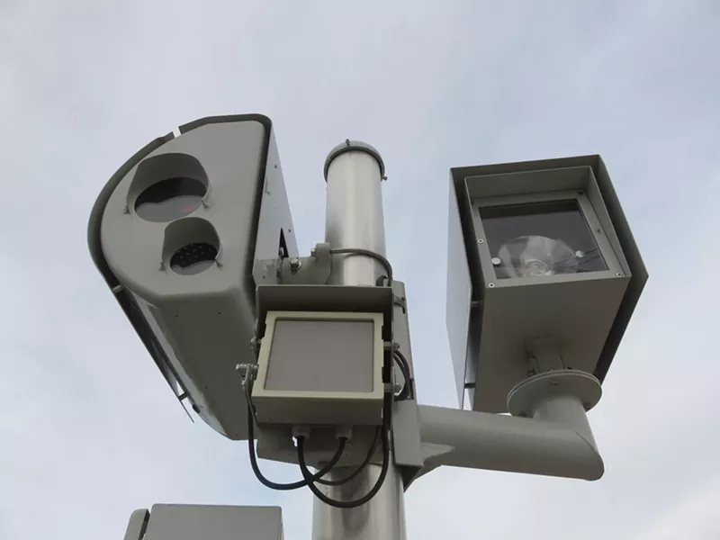 Image: A speed/red-light camera in Scottsdale.
