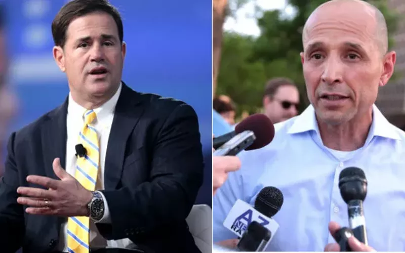Image: Gov. Doug Ducey will face Democratic challenger David Garcia in November.