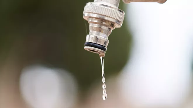 a dripping faucet