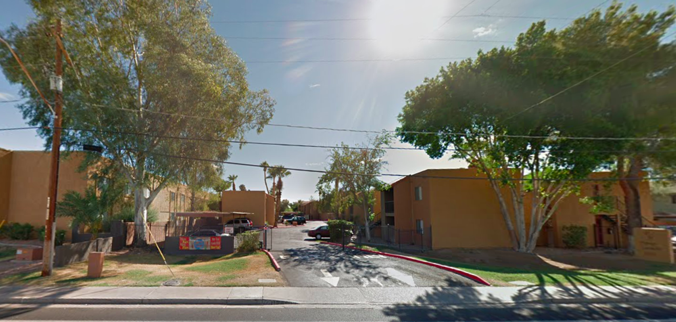 The neighborhood where Anthony Primous was illegally searched by Phoenix police officers.
