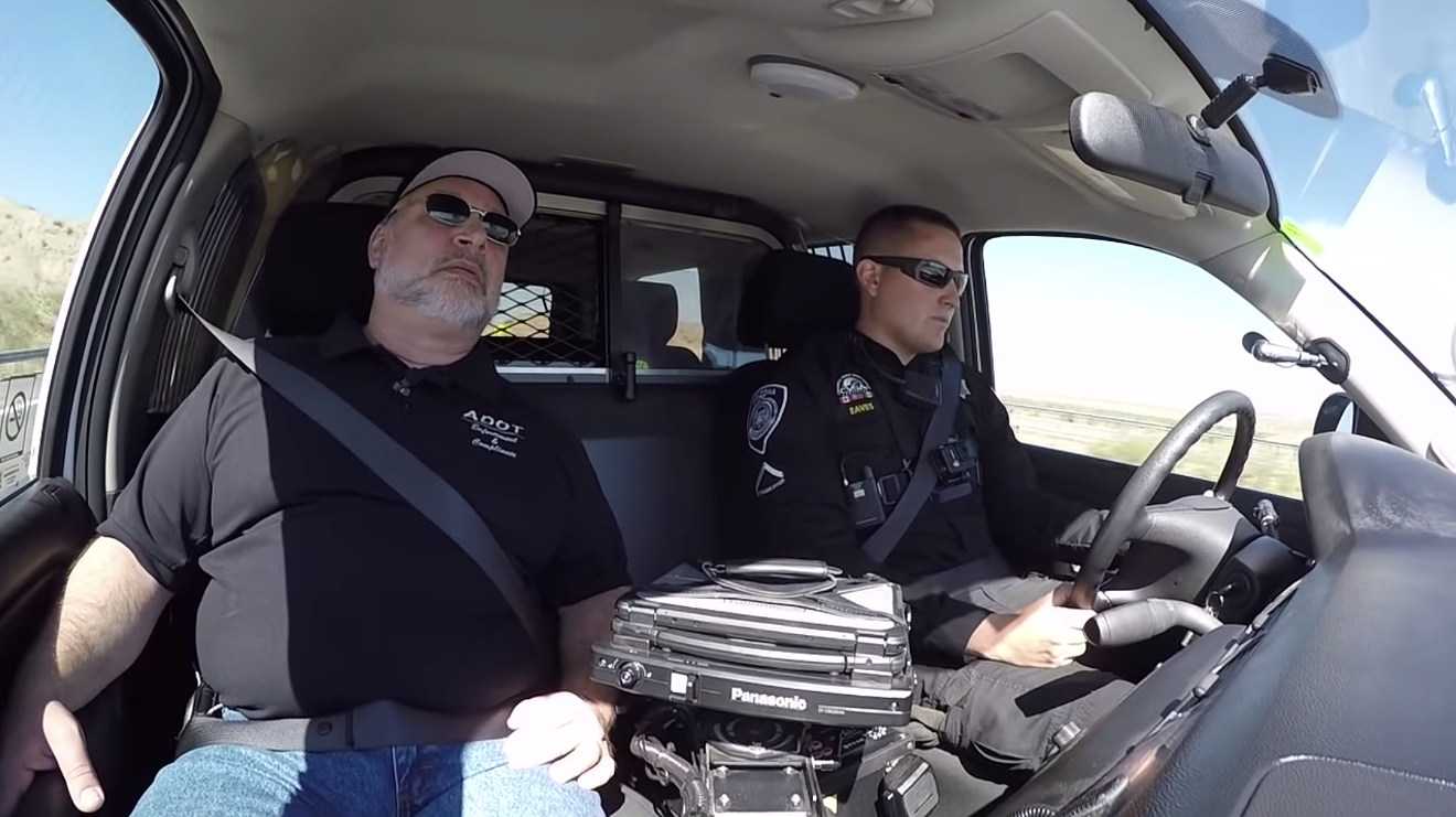 ADOT director John Halikowski goes on a ride-along with an agency enforcement officer.