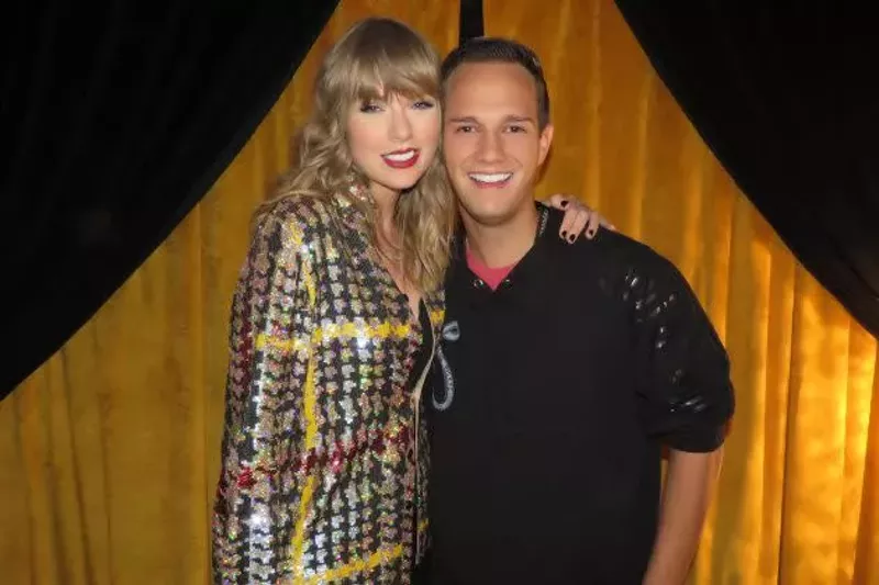 Image: Bryan West met Taylor Swift in the backstage at the Phoenix-area opening night of the “Reputation” tour in 2018. "Our ears touched, and I thought for a second, I could be straight," West said of the meeting.