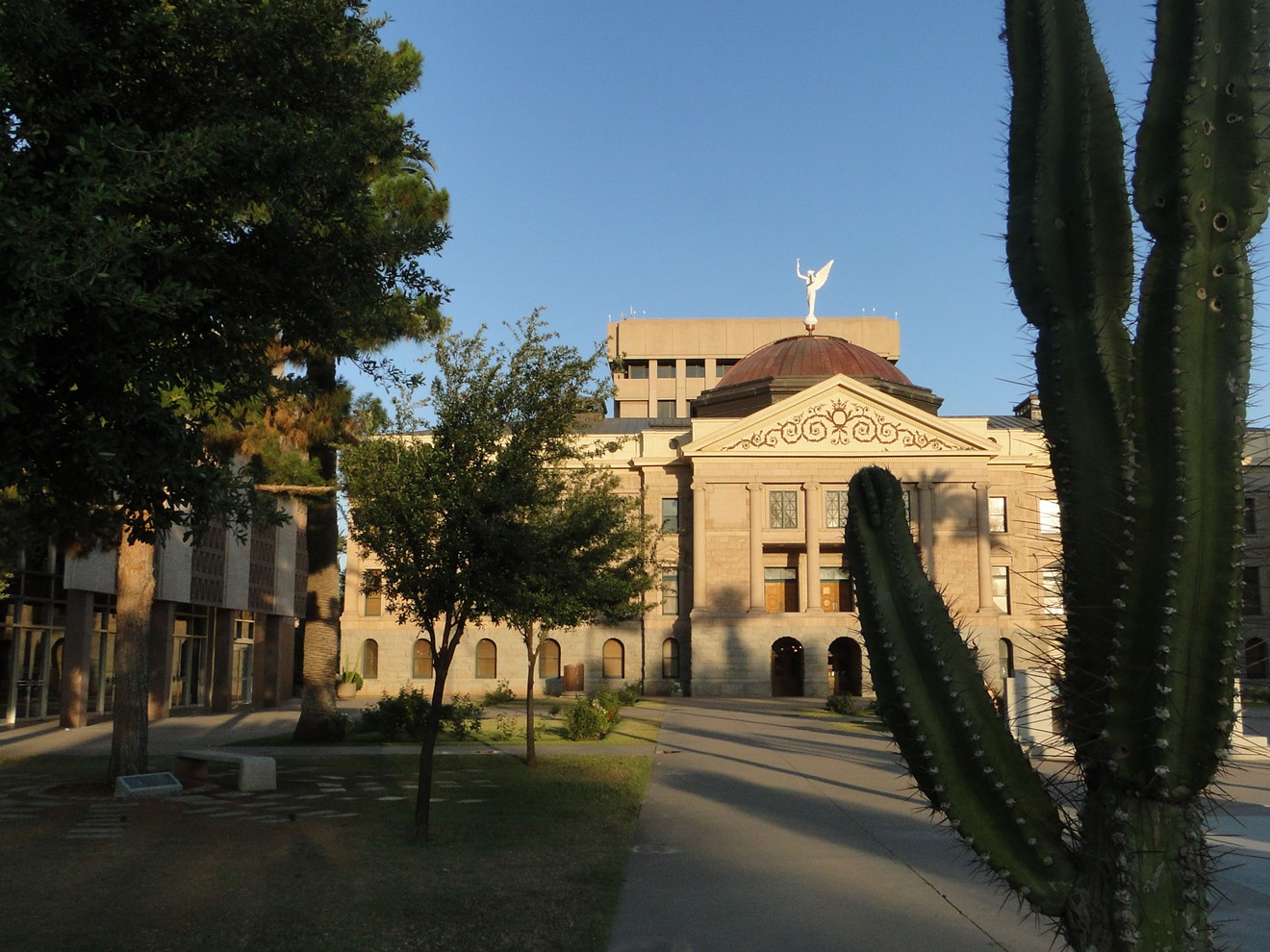 The Arizona State Capitol, where budget negotiations ended well for Arizona Commission on the Arts.