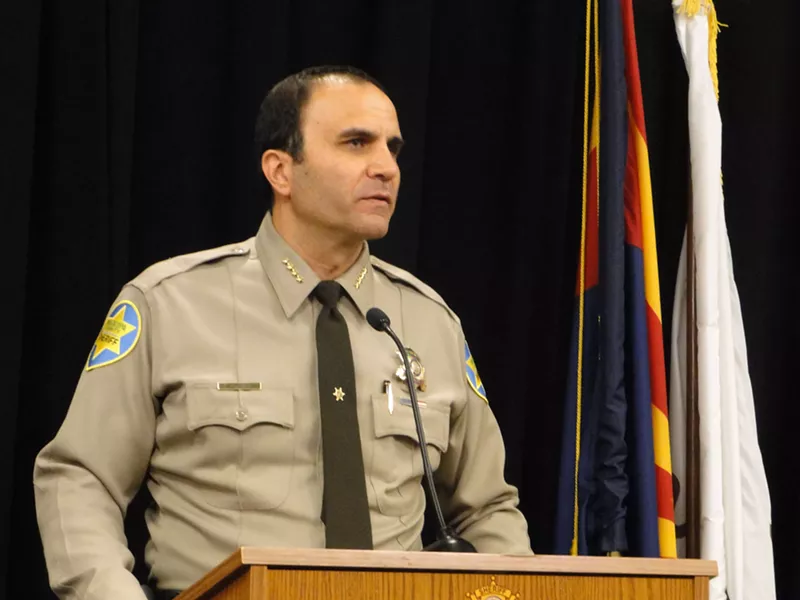 Image: Maricopa County Sheriff Paul Penzone was warned by Judge Murray Snow that he could be slapped with a civil contempt of court ruling, or a fine.