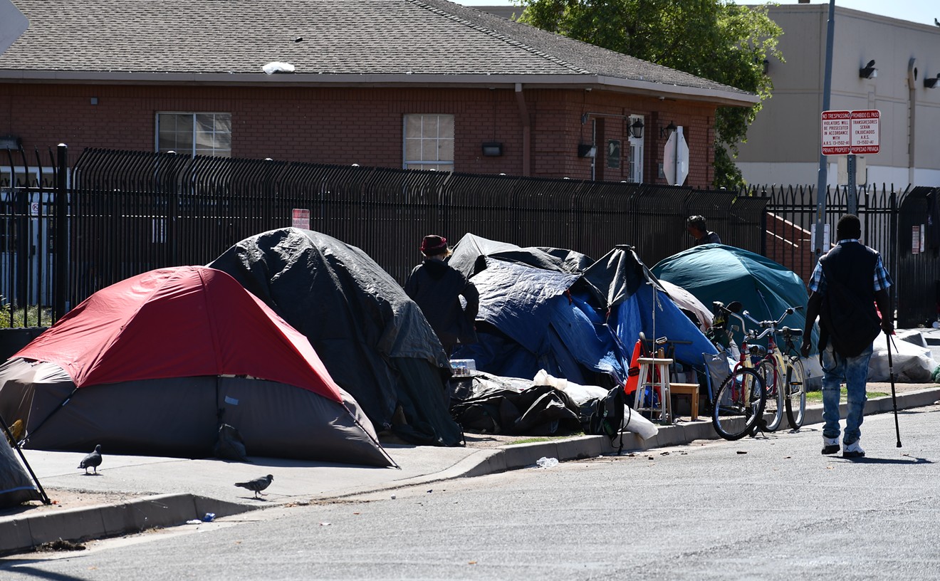 As COVID-19 Threatens Homeless, Phoenix Cops Force Them to Break Down Tents