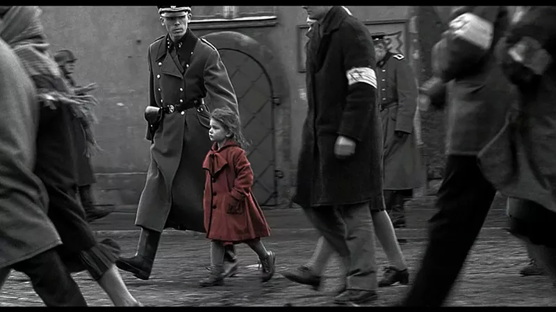 Image: The fate of the little girl in the red coat, played by Oliwia Dabrowska, was one of the gripping storylines in Schindler's List, Steven Spielberg’s 1993 Holocaust epic that is returning to the big screen in honor of the 25th anniversary of its release.