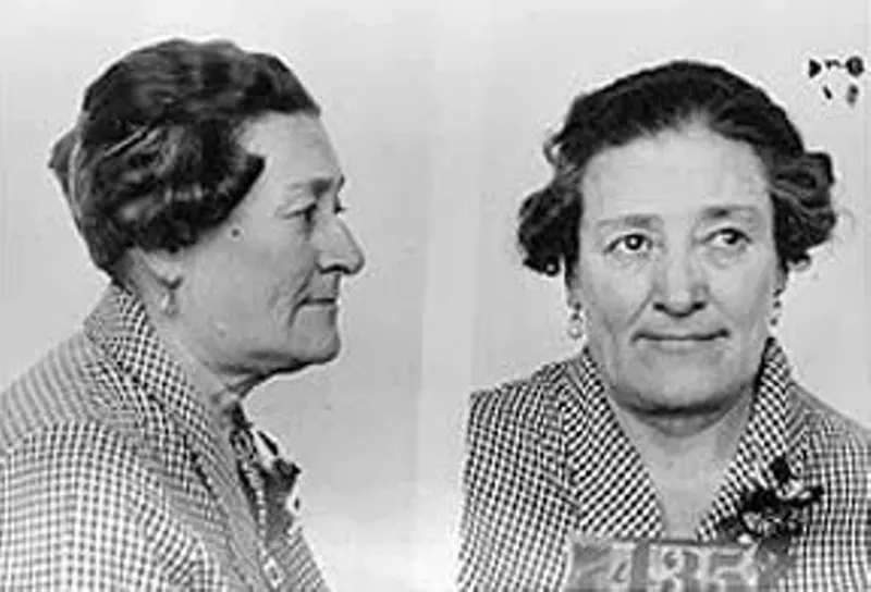 Image: Eva Dugan booking photo