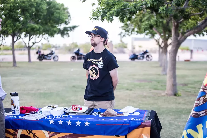 Image: Arizona State University's College Republican United, known for its leaked racist chat logs, tabled at the event.