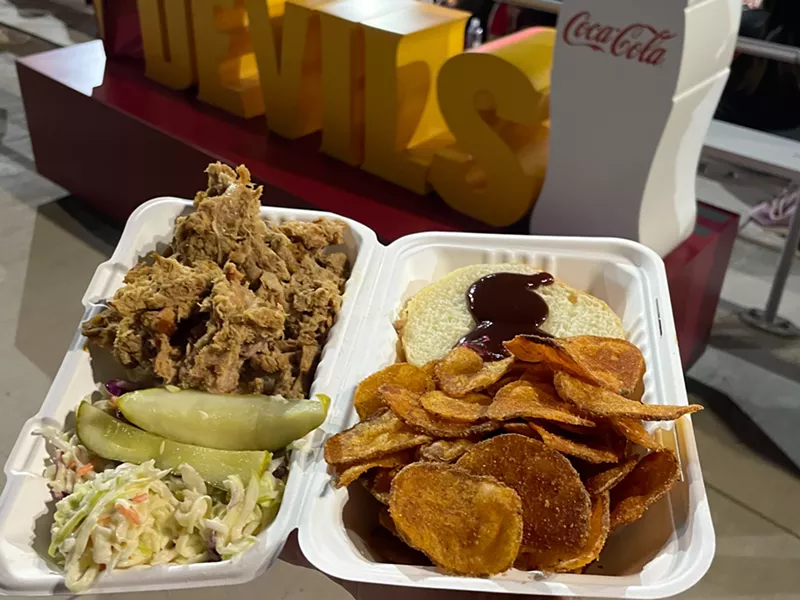Image: Mountain America Stadium has new food options for the 2025 football season, including barbecue pulled pork.