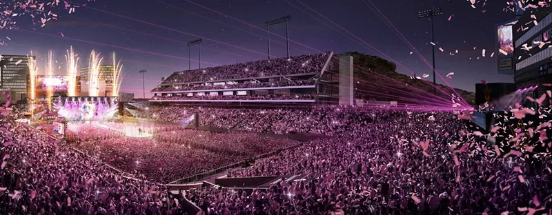 Image: A rendering of the renovated Sun Devil Stadium