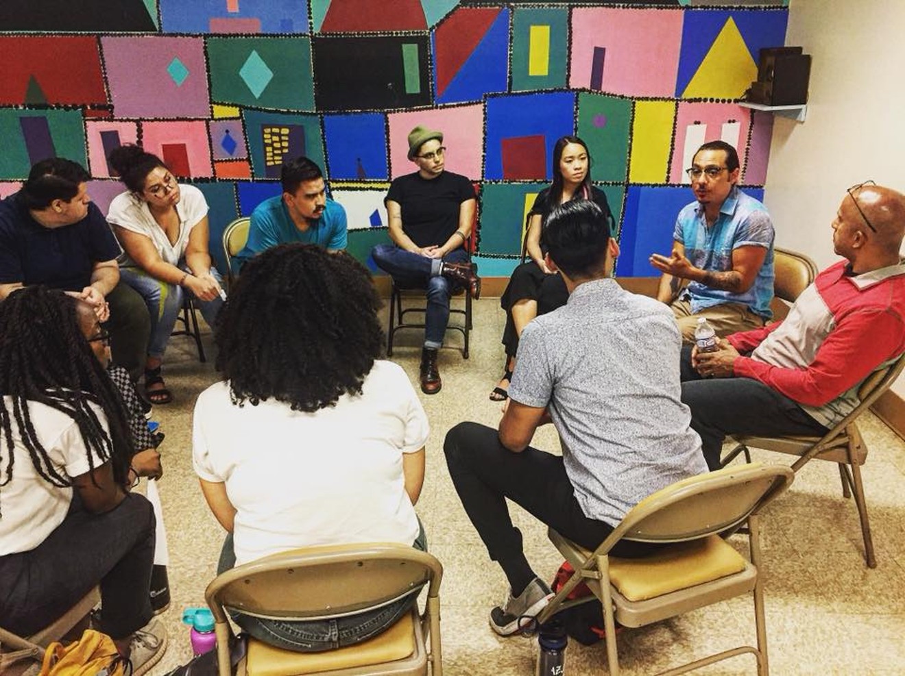 Local artists met on August 8 to discuss racial equity.