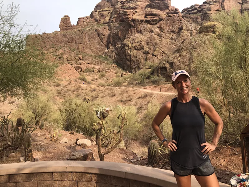 Image: "You've just got to be smart" about hiking in the heat, said Cathy Herzog, who doesn't support the restrictions.