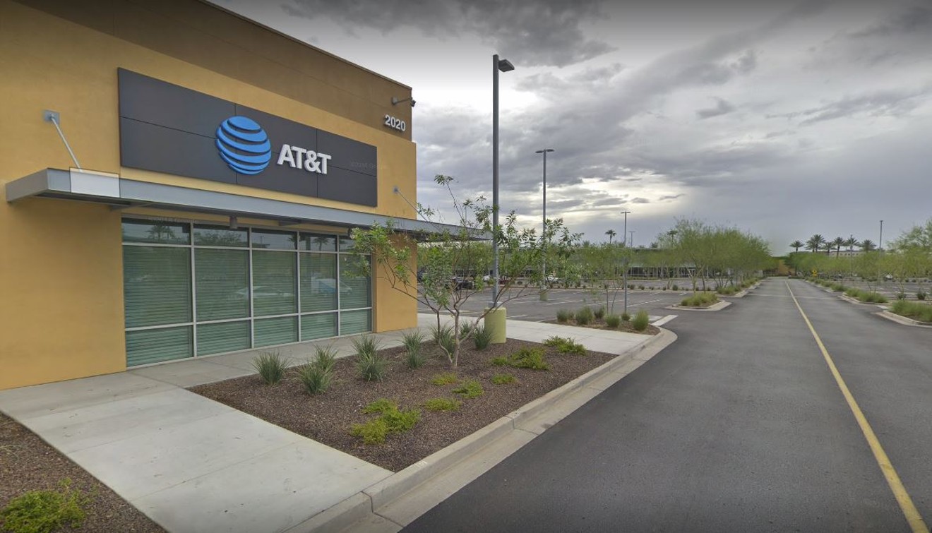 The AT&T store at Tempe Marketplace was robbed by five men on Sunday afternoon.