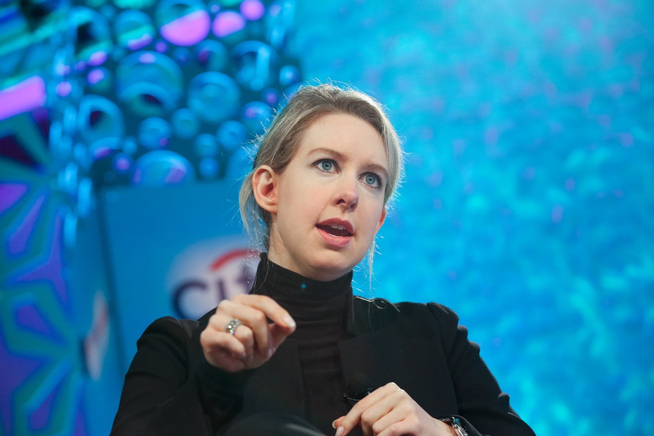 Elizabeth Holmes at a 2014 conference. The founder of Theranos is the subject of a new book which details the massive blood-testing fraud that the company perpetuated, including on Arizona lawmakers.