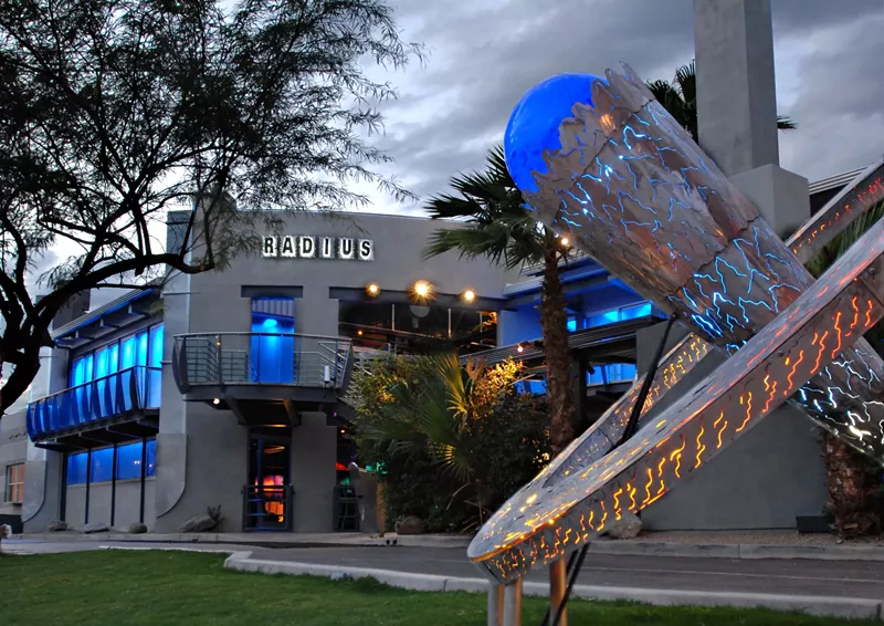 Image: The exterior of Axis-Radius in Scottsdale during its 16-year run.