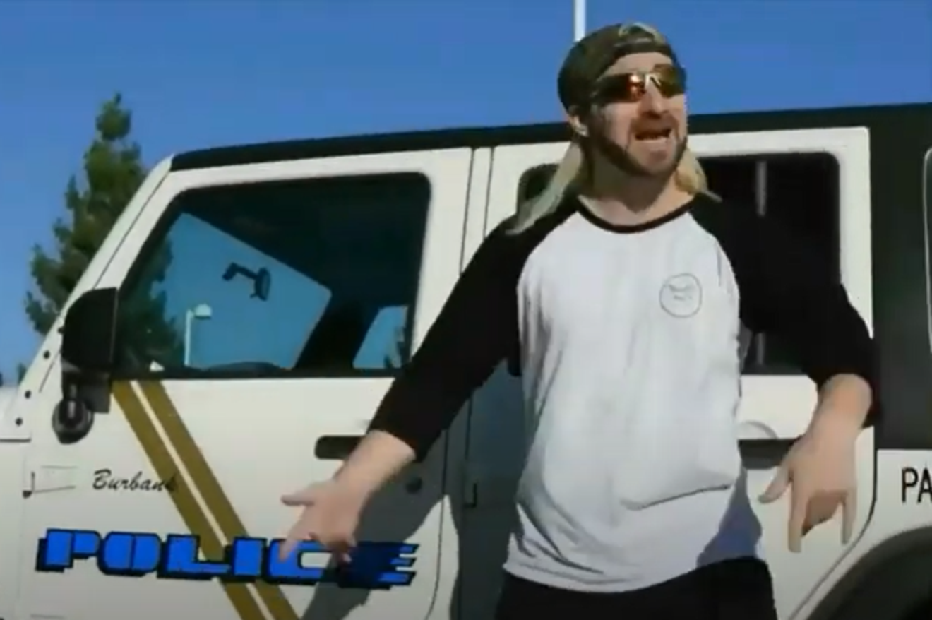 Anthime "Tim" Gionet, better known by his online alias, Baked Alaska, is pictured in the 2016 "I Love Cops" music video that helped soften his pre-trial release restrictions in Scottsdale in early 2021.