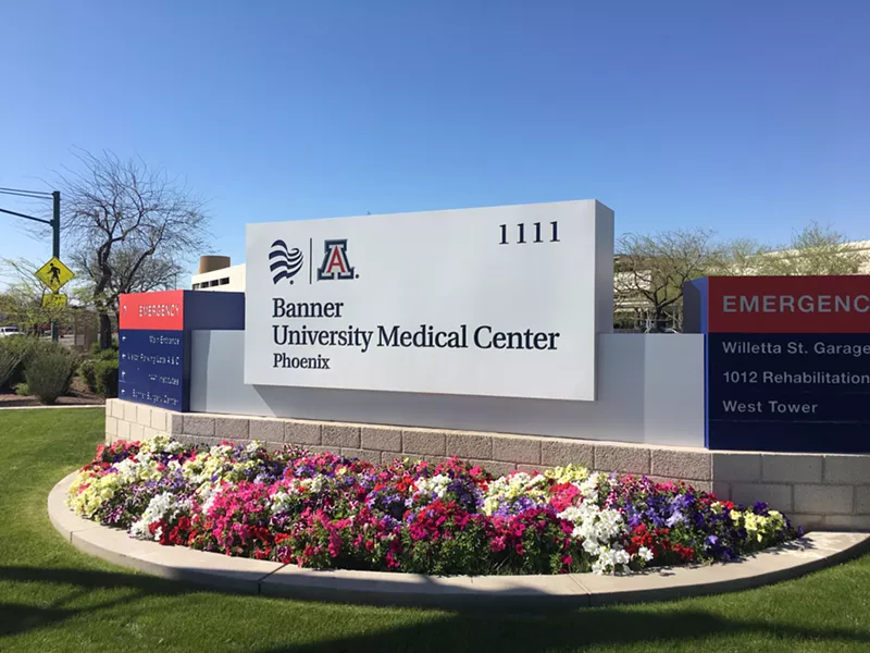 Image: Banner University Medical Center in downtown Phoenix.