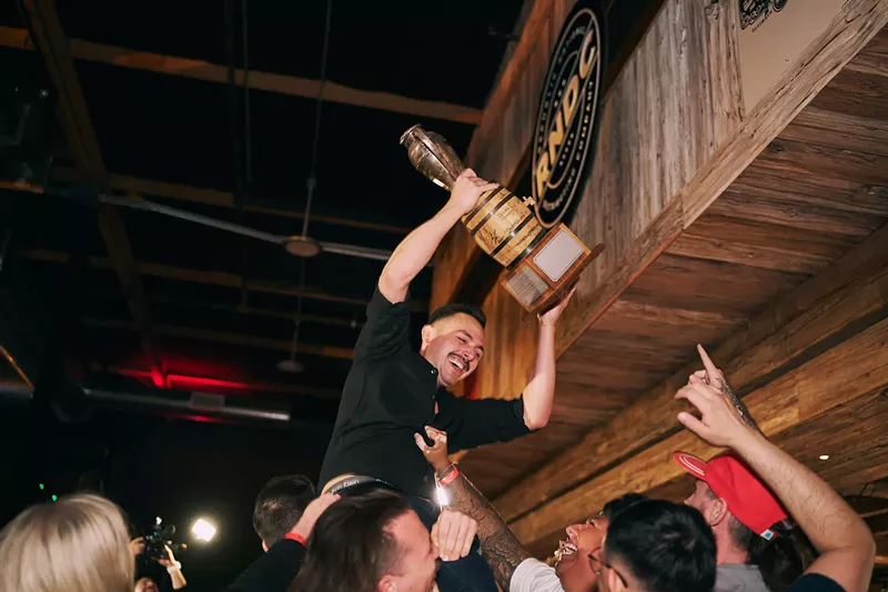 Image: Ruben Fernandez, III, is the 2025 Last Slinger Standing. He out-shook and stirred the rest in the annual head-to-head cocktail-making challenge.