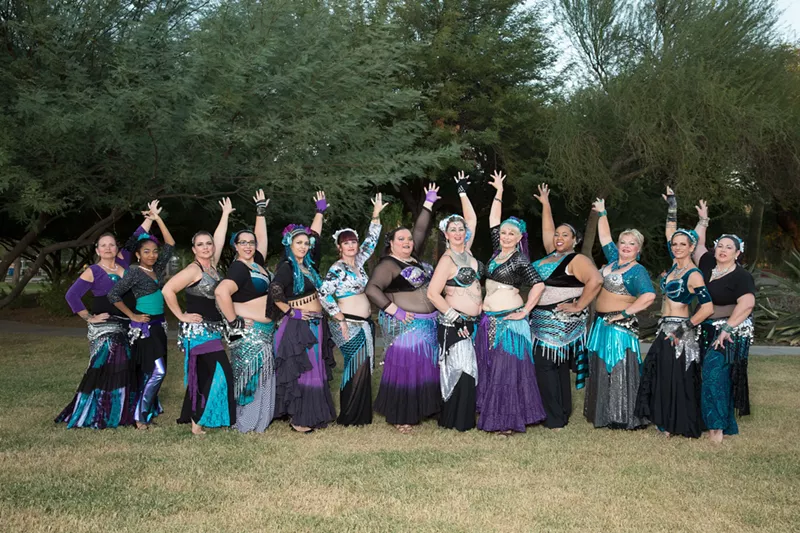 Image: The Dancers of DeNile troupe is composed of long-term students in Anyanka's classes.