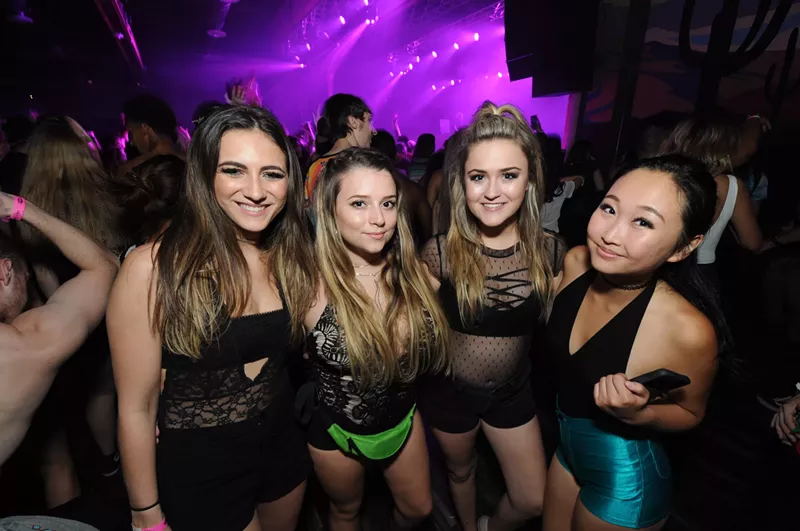 Image: Attendees of Ghastly's hometown show at The Van Buren.