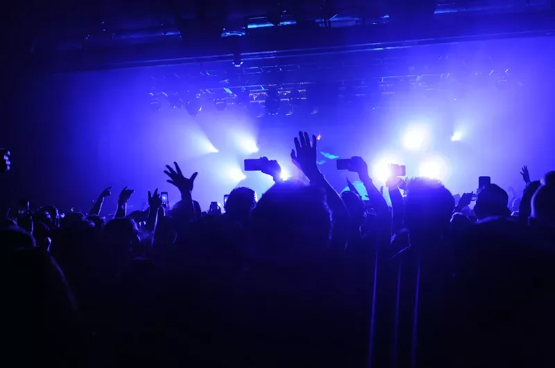 Image: The crowd at Zhu's show at The Van Buren.