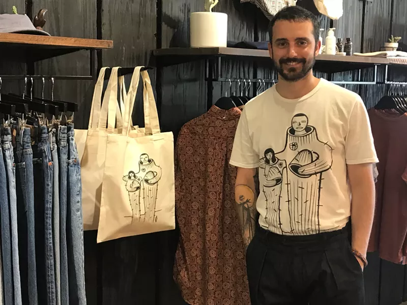Image: Kenny Barrett models the Fortoul Brothers design at Phoenix General.