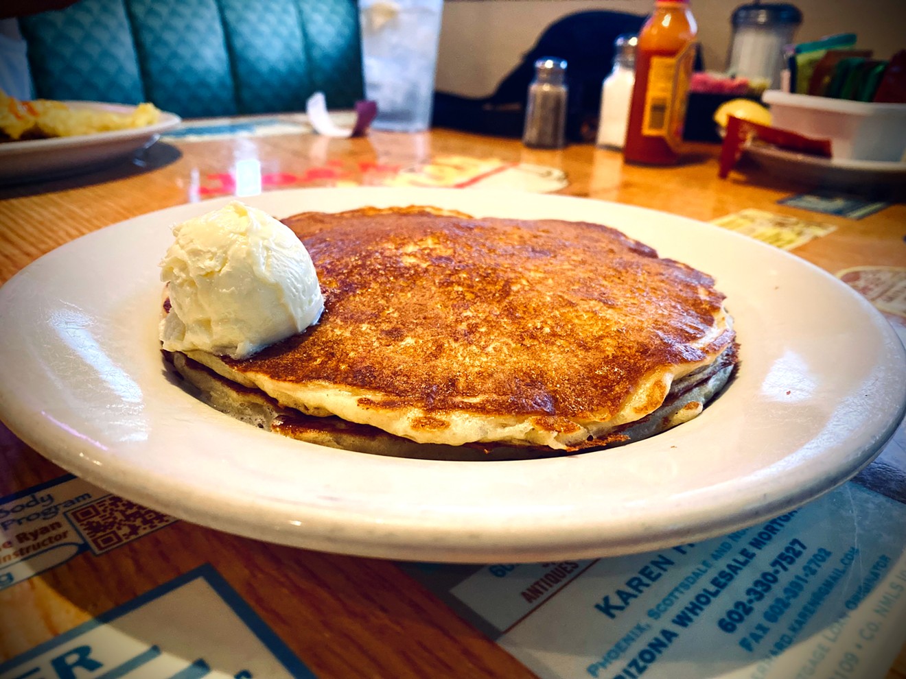 The buttermilk pancakes at Joe's Diner are the real deal.
