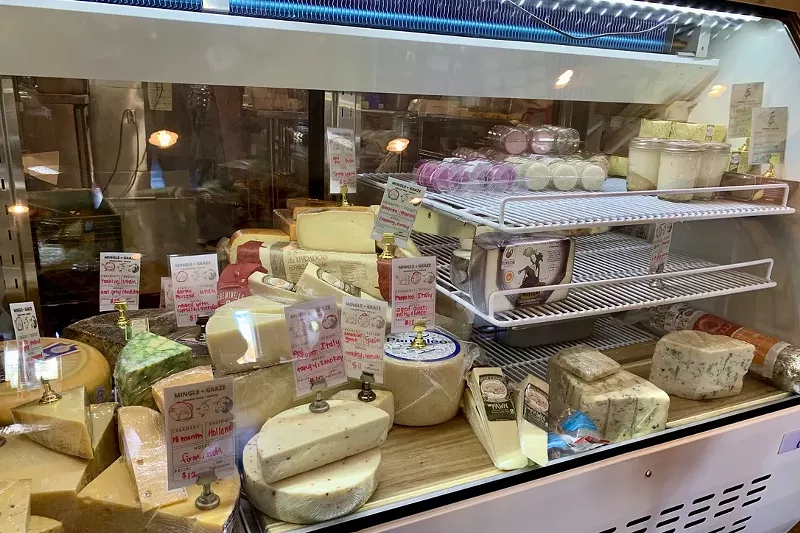 Image: Create a cheese board with selections from the Mingle + Graze case.
