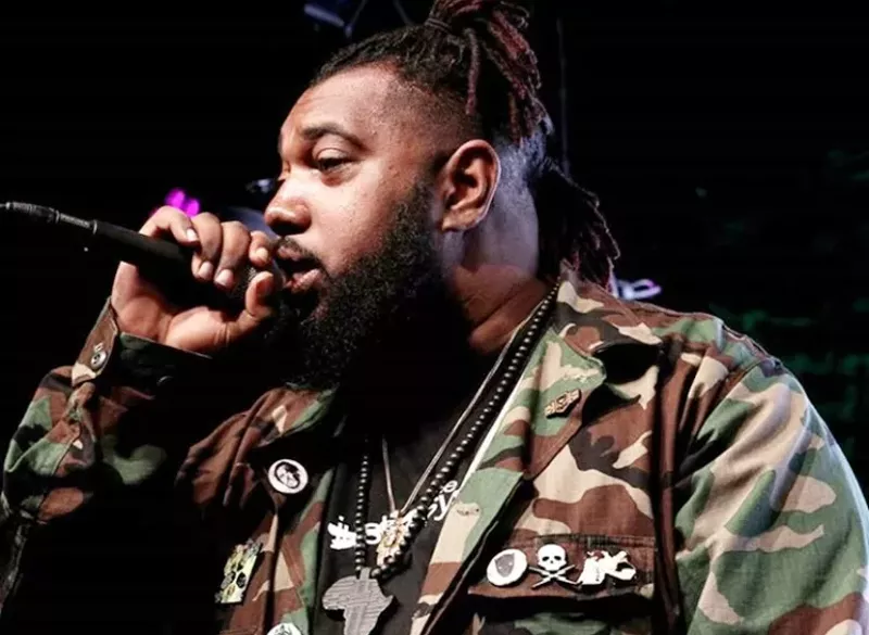 Image: Local rapper Teek Hall.