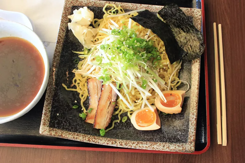 Image: Overhead shot of some cold ramen
