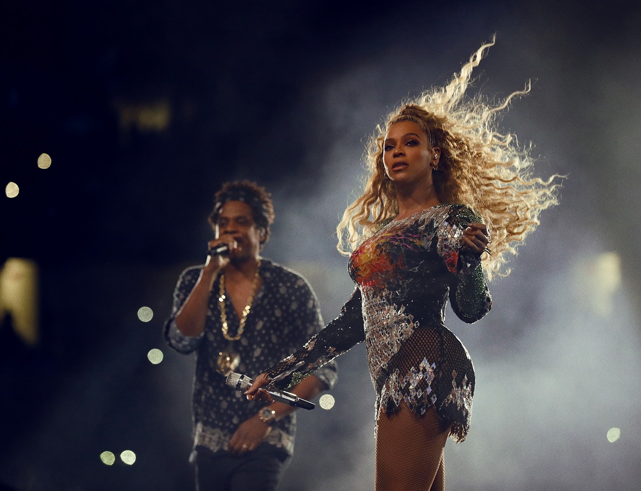 Beyoncé and Jay-Z perform at Ford Field on August 13, 2018 in Detroit, Michigan.