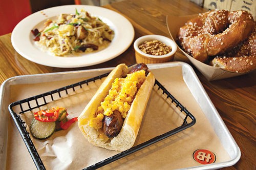 At Brat Has, beer may be king, but there are enough good dishes here to keep the taps in good company.