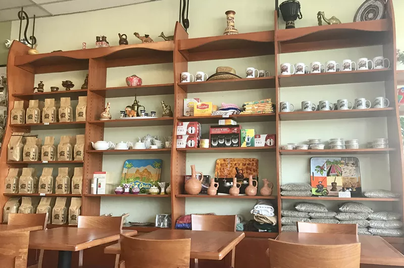 Image: Owner Aisha Tedros moved to Arizona from Eritrea, in Africa, about 15 years ago. She imports her beans directly from Eritrea's neighbor to the north - Ethiopia.