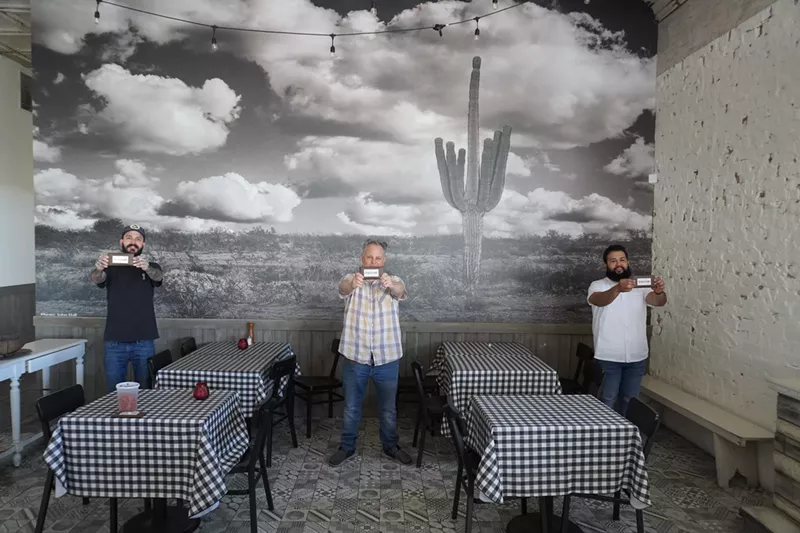 Image: Left to right: Alex Olmos Axelson, Chris Bianco, and Rene Andrade.