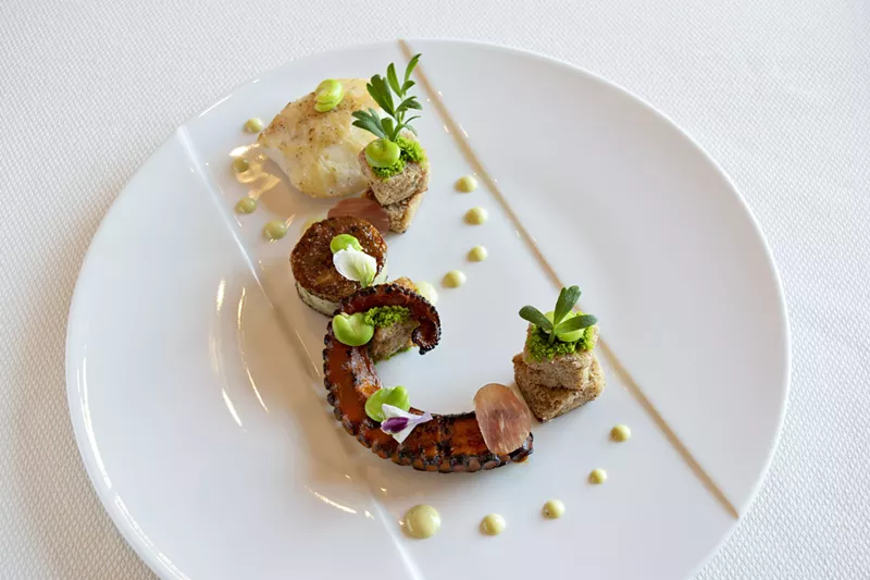 Image: A vivid new plate of fish three ways.