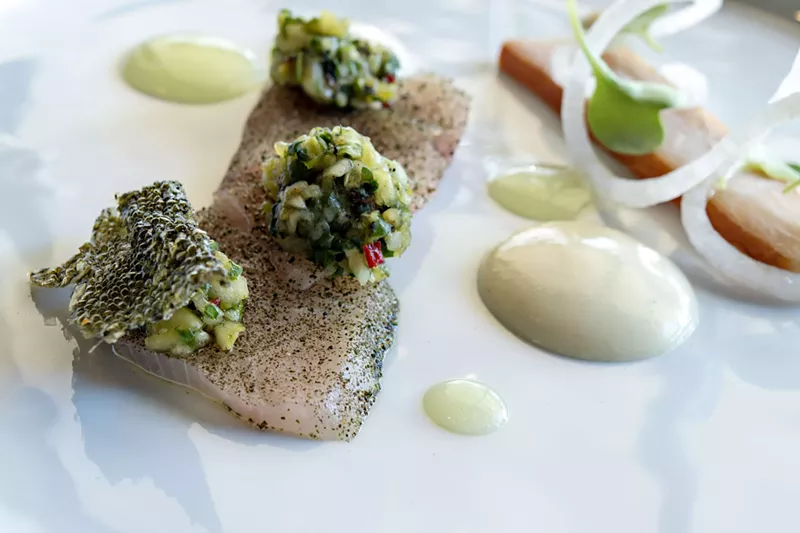 Image: The duo of Chula Seafood hiramasa.