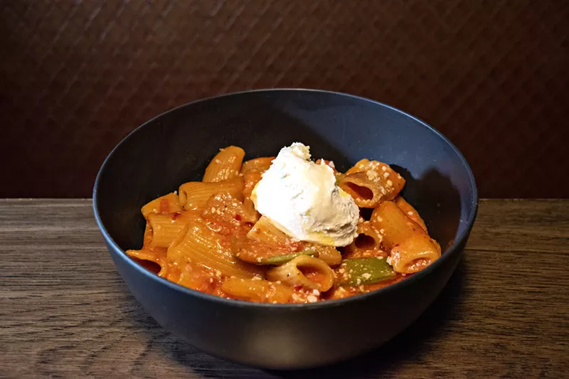Image: Rigatoni swimming in a glorious vodka sauce.