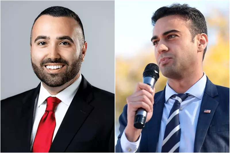 Image: Prominent Phoenix attorney Brandon Rafi (left) donated the maximum allowable contribution to the campaign of Abe Hamadeh.