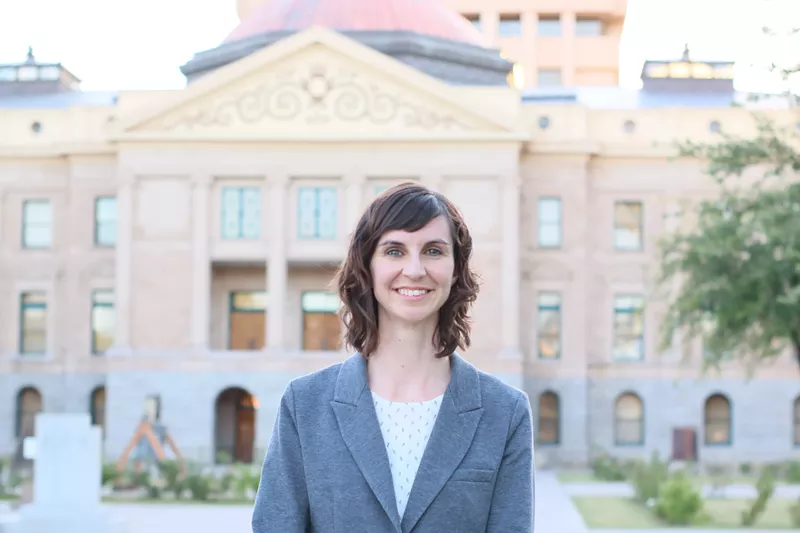 Image: First-time candidate Kathy Hoffman overcame a longtime politician in Tuesday's Democratic primary for Arizona superintendent of public instruction.