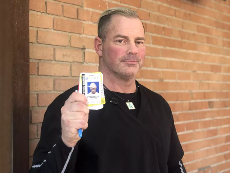 Image: ER nurse Timothy Costello told his employer about his medical marijuana card. They told him using it could cost him his job.