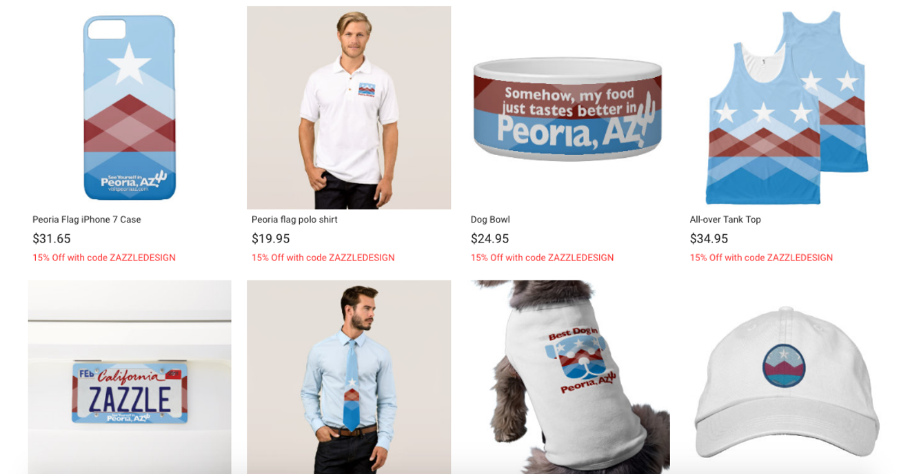 Peoria's new merchandise page has everything a resident of the city could want.