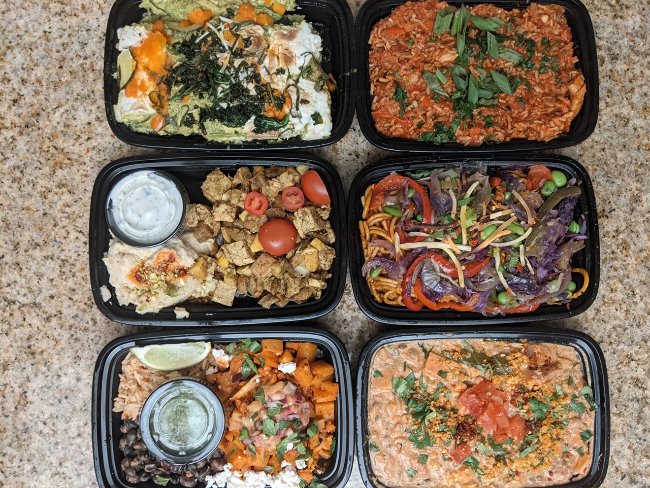 An example of a Monday delivery from The Vegan Taste.