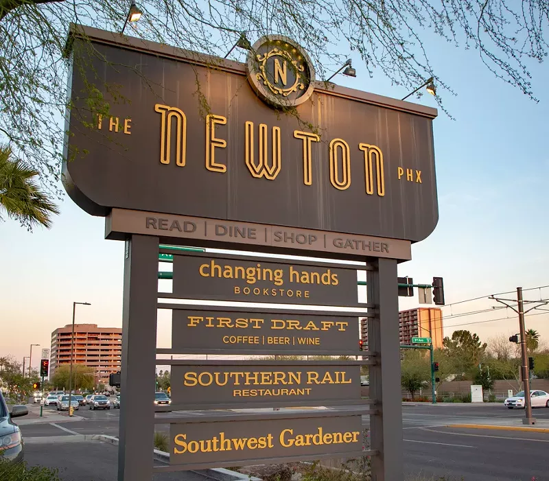 Image: The Newton sign.