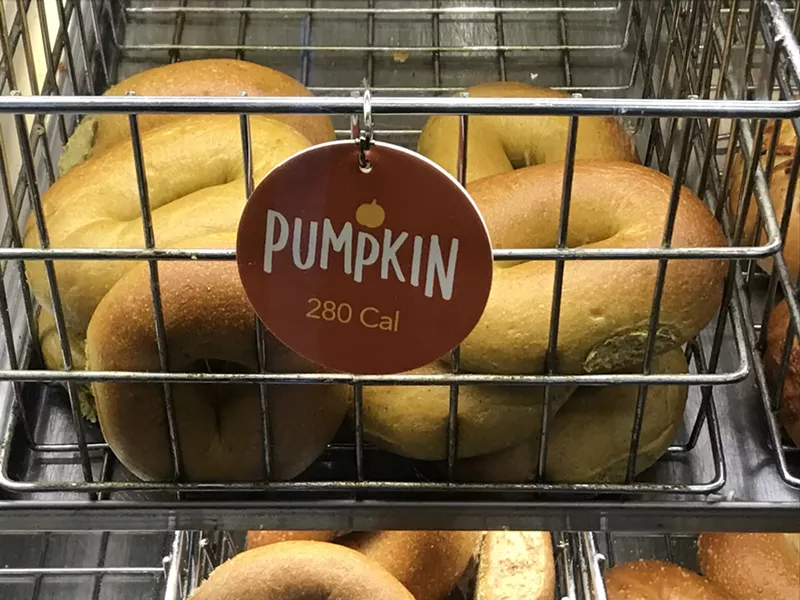 Image: Einstein's Bagels has two pumpkin varieties this season.