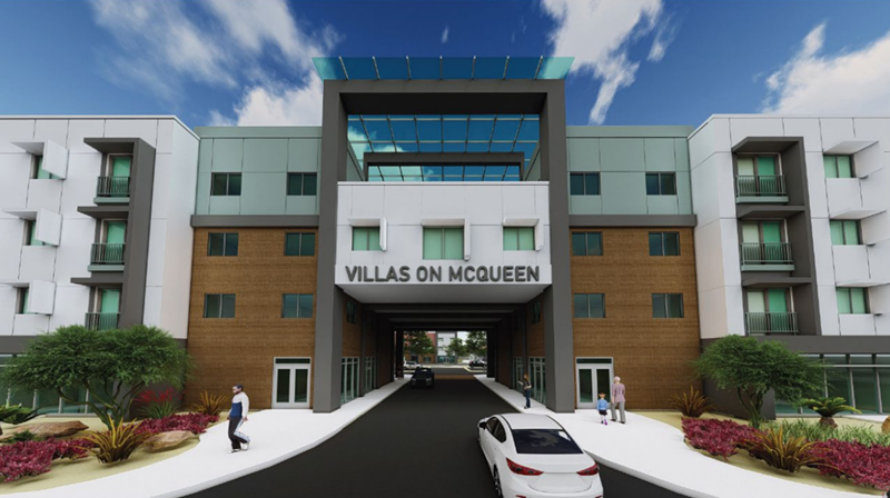 A rendering of the Villas on McQueen housing development, which will be Chandler's first new affordable housing complex since 1972.