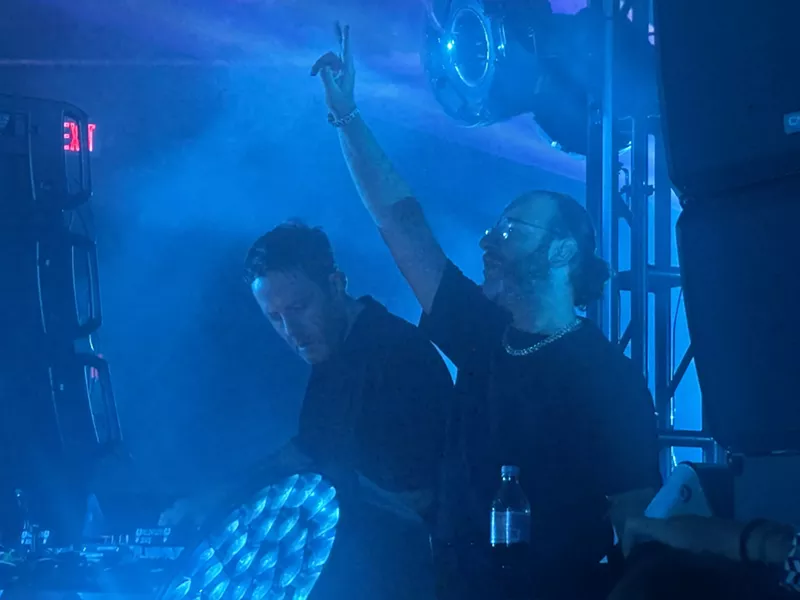 Image: Chase & Status on the stage.