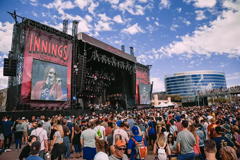 Image: A crowd at the 2020 edition of the Innings Festival.