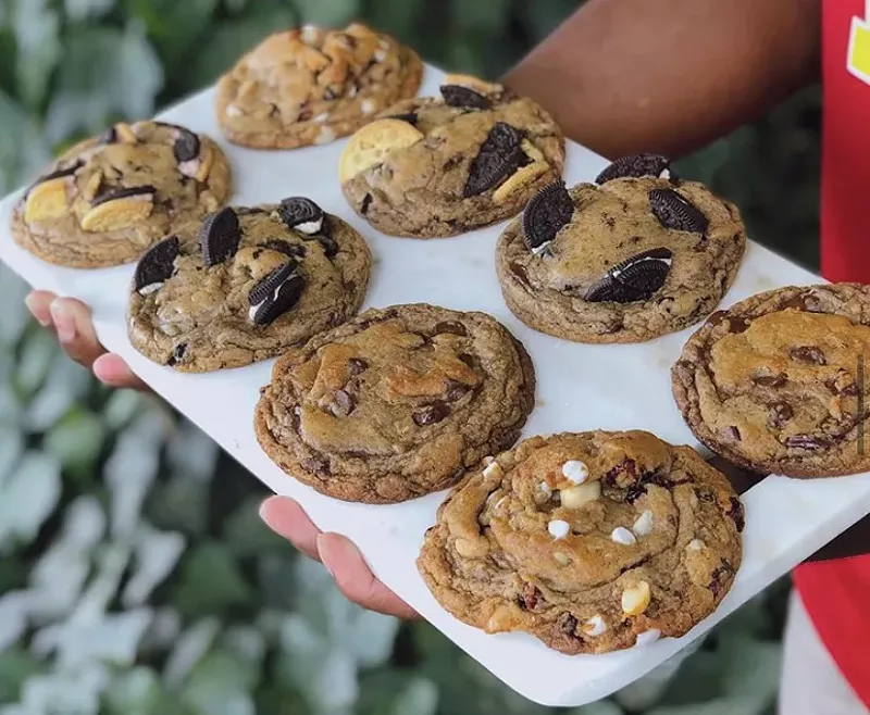 Image: A tray of assorted vegan goodness.