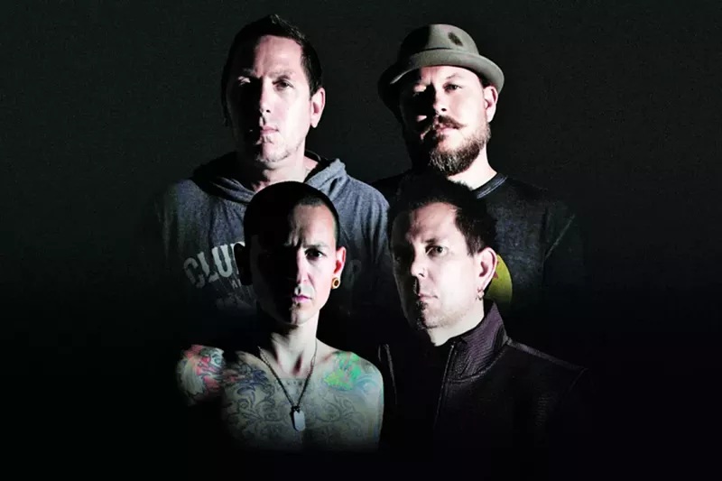 Image: The publicity shot for Grey Daze's new album includes the late Chester Bennington.