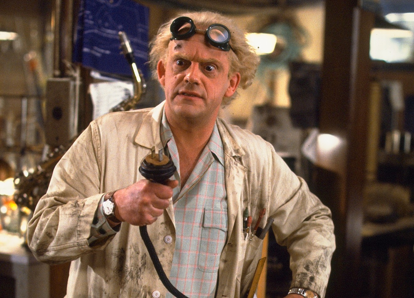 Christopher Lloyd as Dr. Emmett L. Brown in Back to the Future.